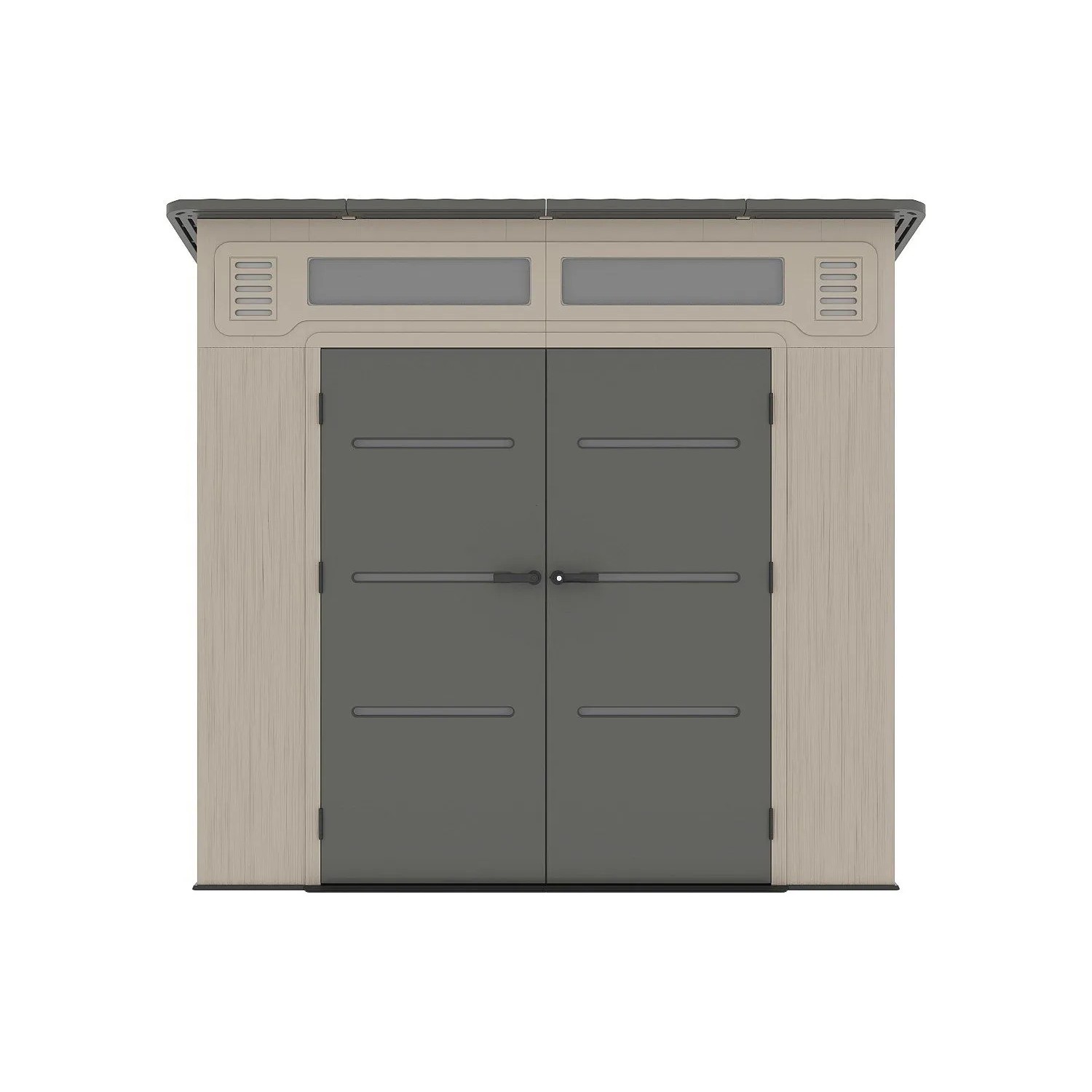 Vente-unique Schrebergartenhaus Anteva Grau  Beige 237 cm