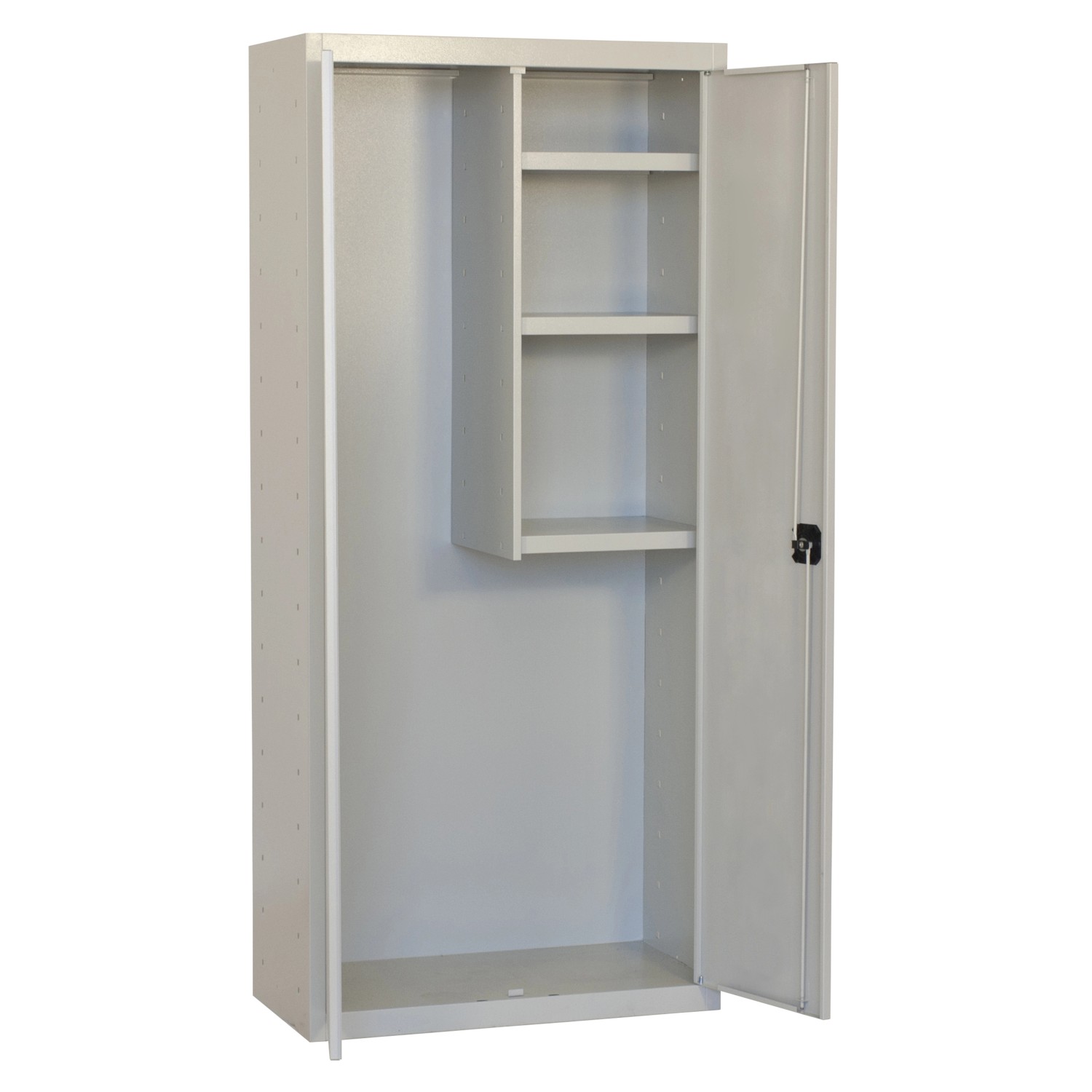 PROREGAL Putzmittelschrank AMEGO HxBxT 180 x 80 x 40 cm 3x Fachboden Grau-G günstig online kaufen