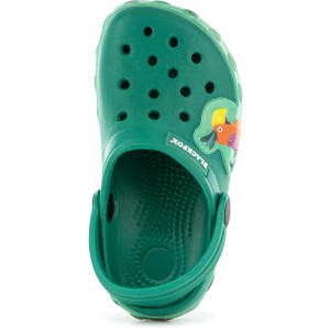Grüne Blackfox Kinderclogs Marakas Gr. 20/21 mit Vogel-Applikation.