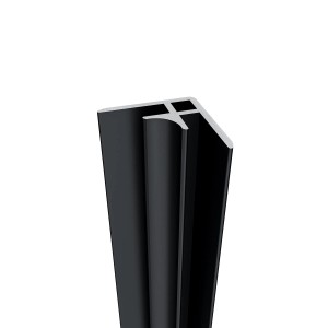 AICA Eckprofil, 210cm, matt schwarz, Aluminium, für 3mm Aluverbundplatten.