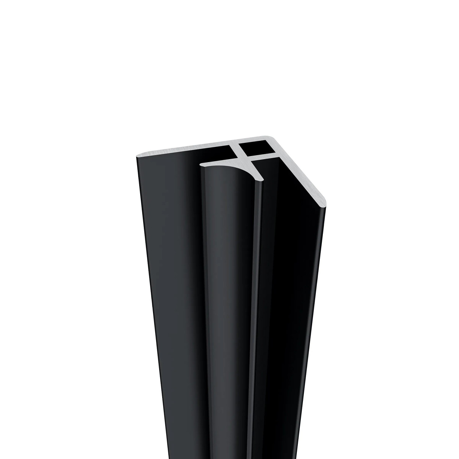 AICA Eckprofil, 210cm, matt schwarz, Aluminium, für 3mm Aluverbundplatten.