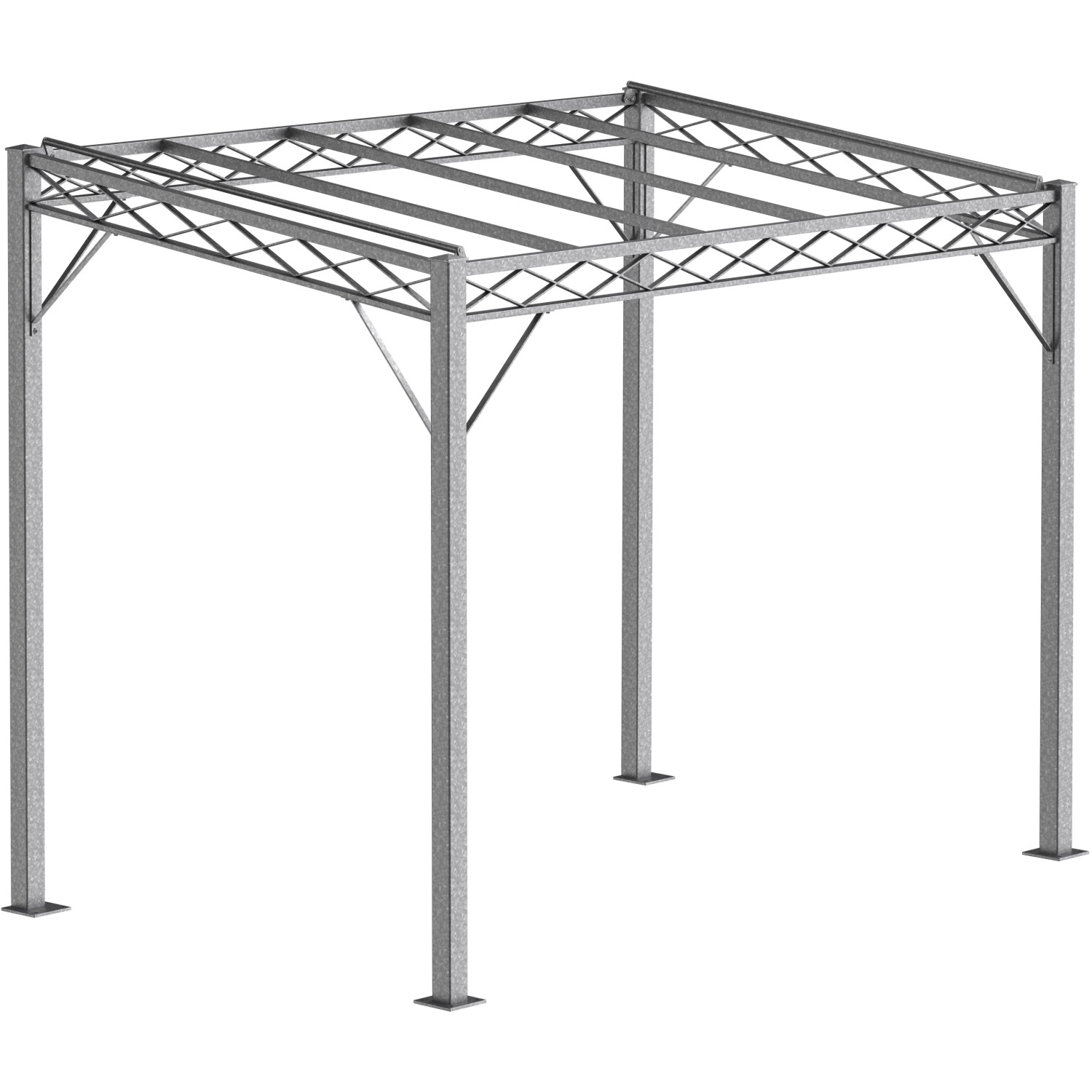 Eleo Pergola Ischia 252,2 cm x 308 cm x 204 cm Feuerverzinkt günstig online kaufen