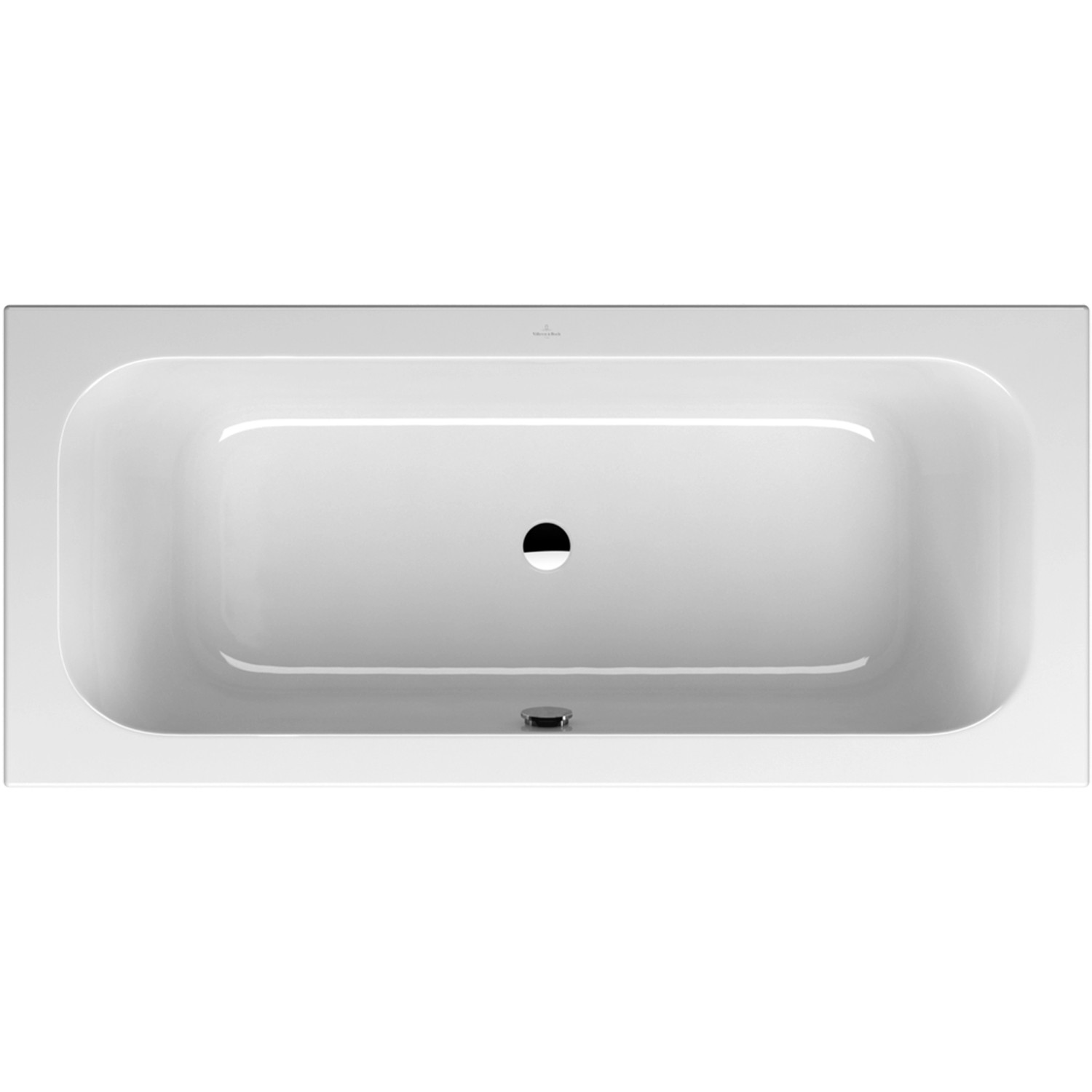 Villeroy & Boch Rechteck-Badewanne Loop & Friends 180 cm x 80 cm eckig Alpin