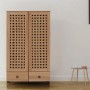 MCW Schrank N87 3D-Flecht-Design Soft-Close 138x80x36cm Braun_5