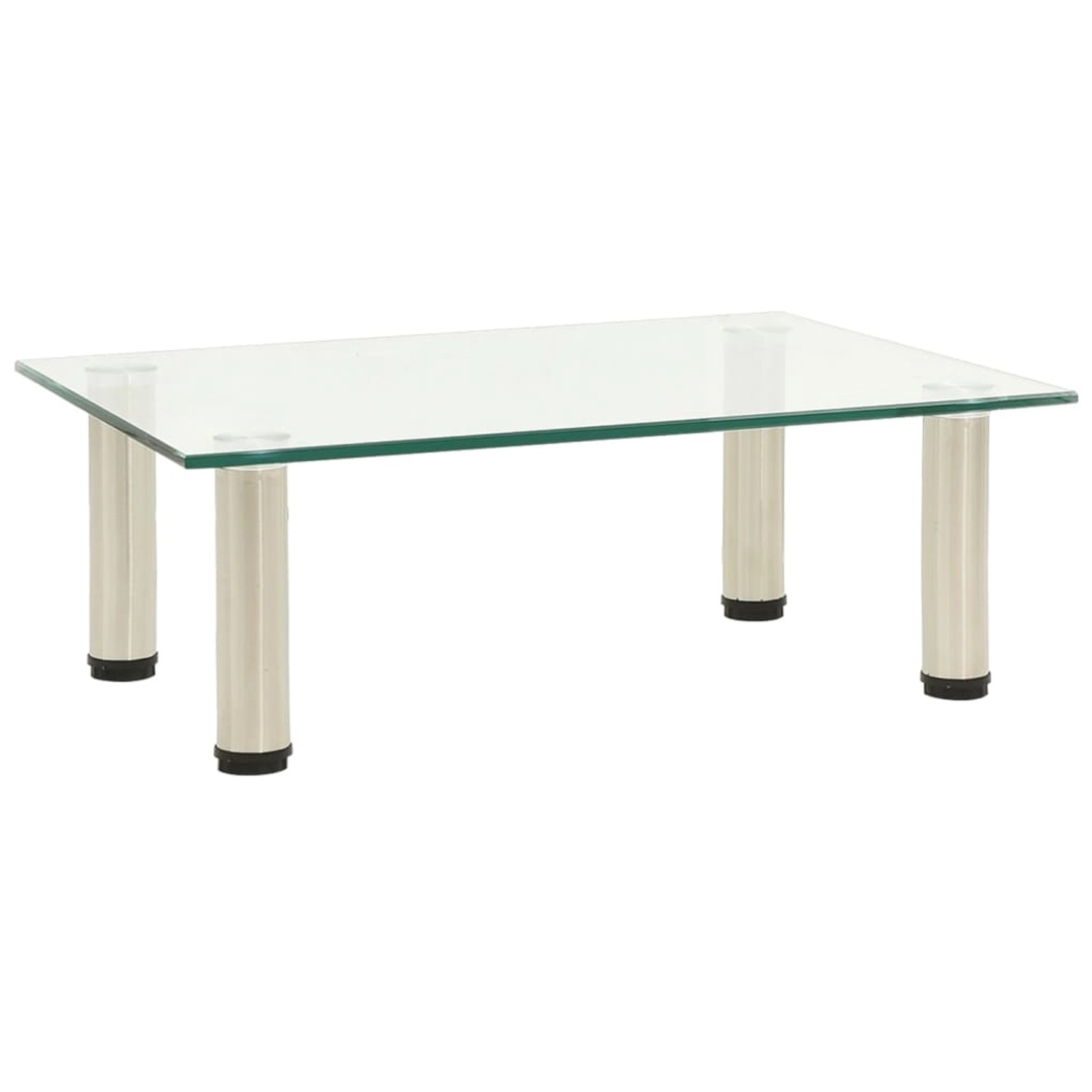 vidaXL TV-Tisch 40x35x17 cm Transparentes Hartglas 322760