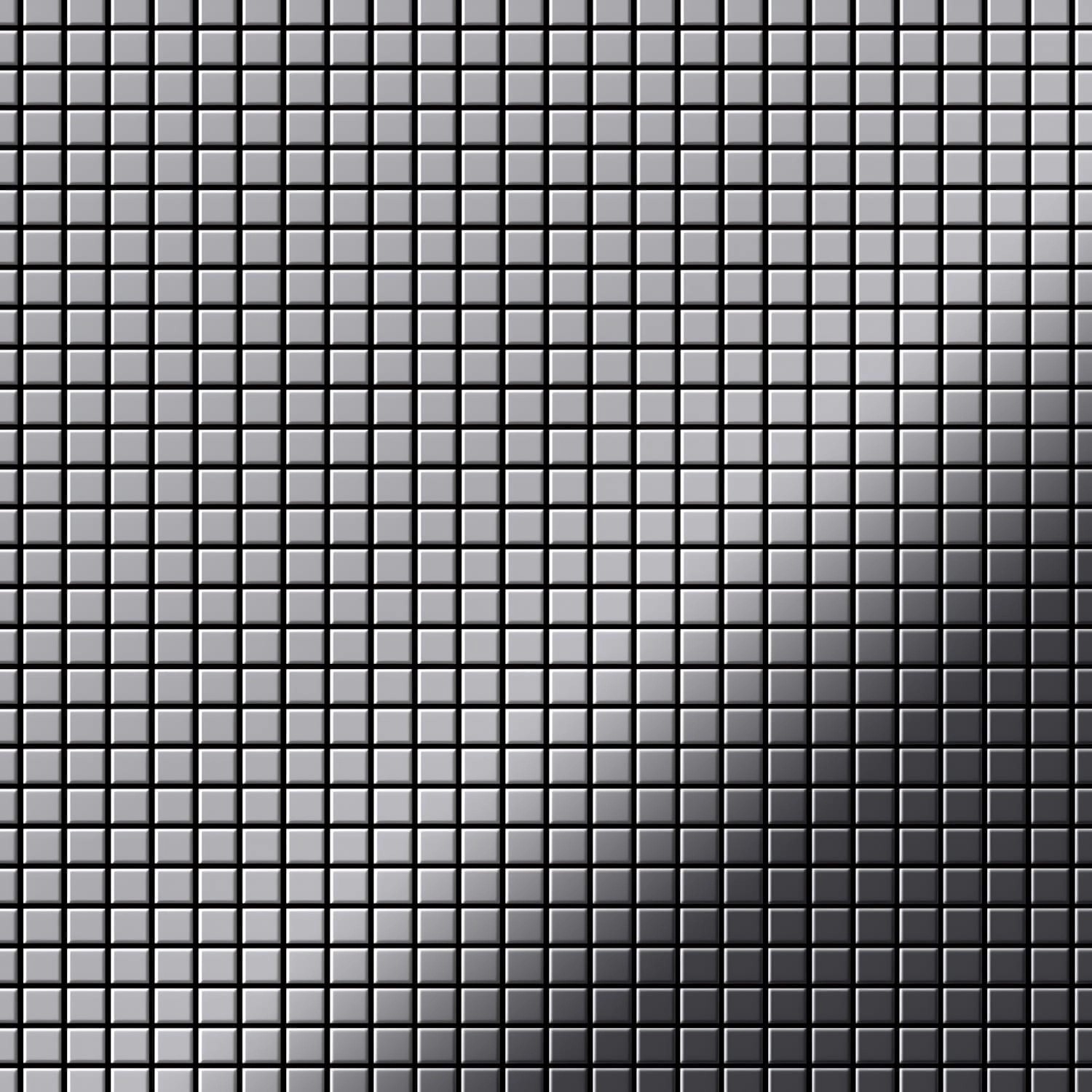 ALLOY Mosaik Fliese Massiv Metall Edelstahl Marine Hochglanz Grau Glomesh-s günstig online kaufen