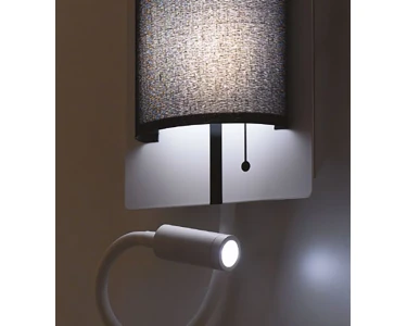 Pop LED-Wandlampe in kaufen Luce bei Spot-Arm Design OBI Schwarz-Weiß mit