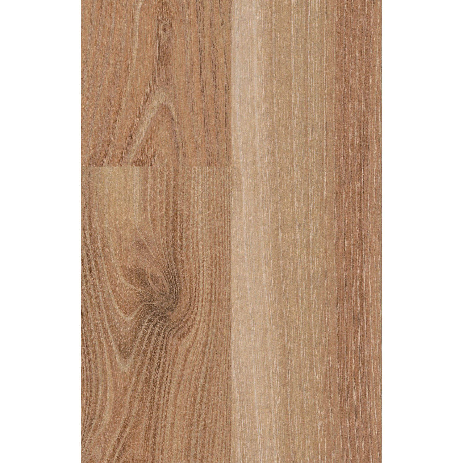 Laminat Eiche Royal Elm, helle Holzoptik mit Maserung für Bodenbeläge.