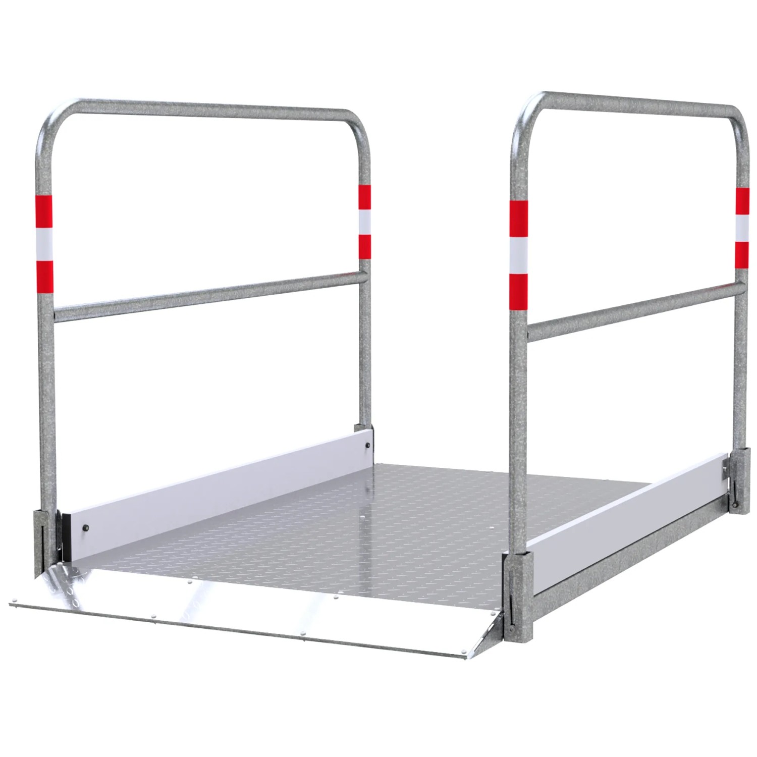 Schake Grabenbrücke Stahl Aluminium 1 m x 1,80 m Silber