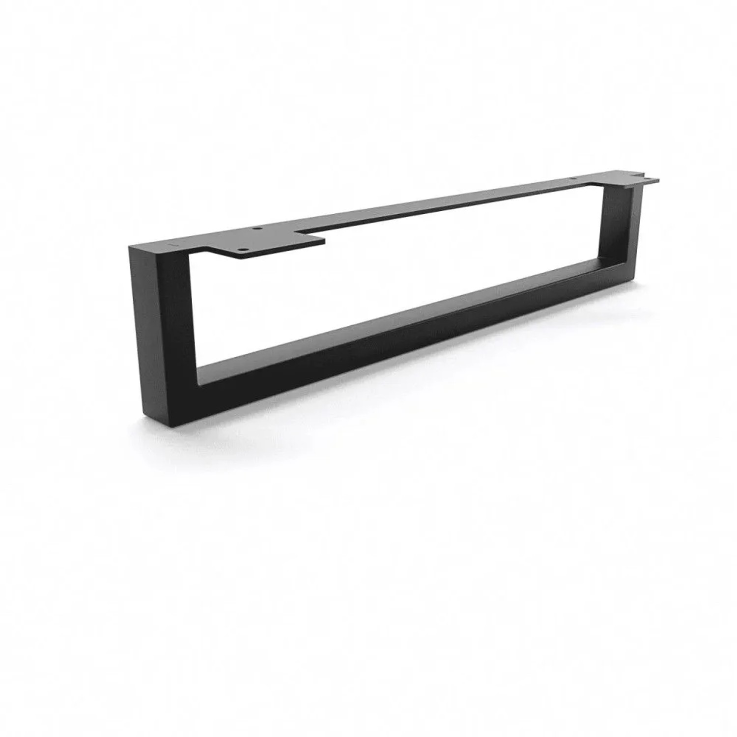 HEVVA Möbelbein GRAZ 10 cm Hoch 45 cm Tief 1 Stück Schwarz