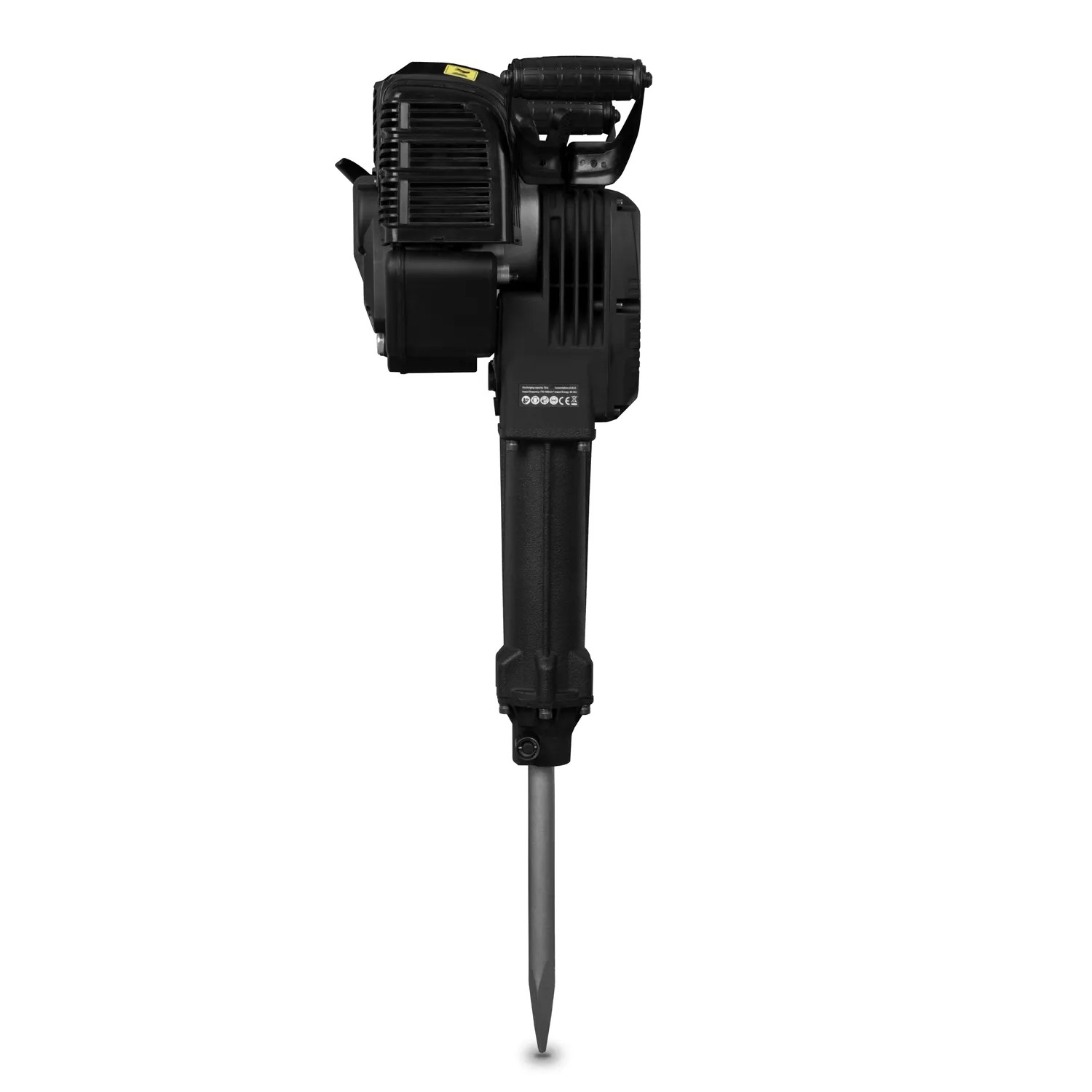 EBERTH Abbruchhammer Benzin, 2.5 PS, mit Spitzmeißel. Ideal für Abbrucharbeiten ohne Strom.