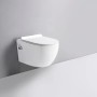Glasdeals Dusch-WC Taharet, wandhängend, spülrandlos mit Softclose-Sitz und Armatur.