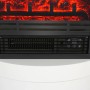 Detailansicht: Weißer EL Fuego Elektrokamin Wien II mit Heizelement und Bedienelementen.