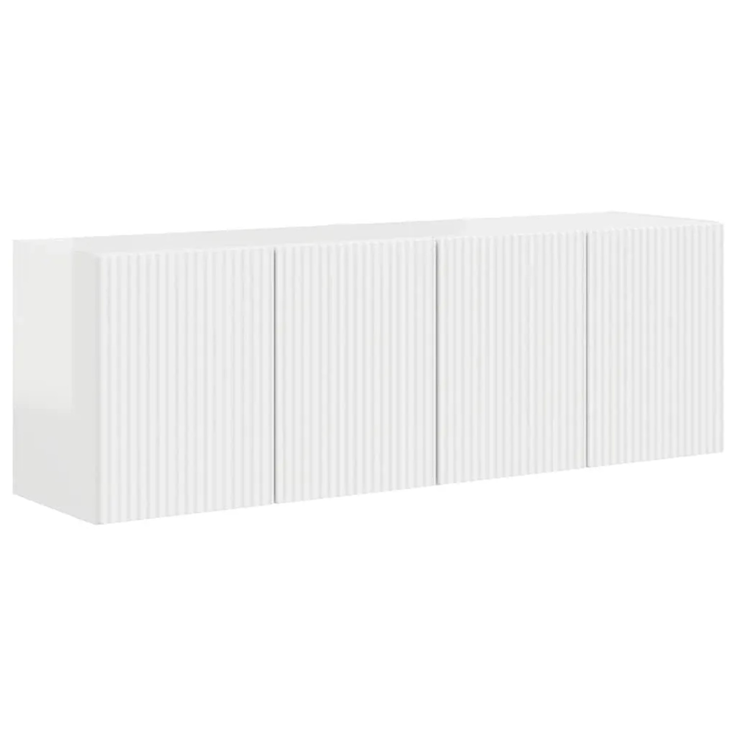 vidaXL TV-Wandschrank 2 Stk Hochglanz Weiß 59,5 x 31 x 40 cm 892338