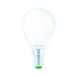 Matte Philips LED Lampe E14 in Tropfenform, 2,3W, 485lm, 8x4,5cm.