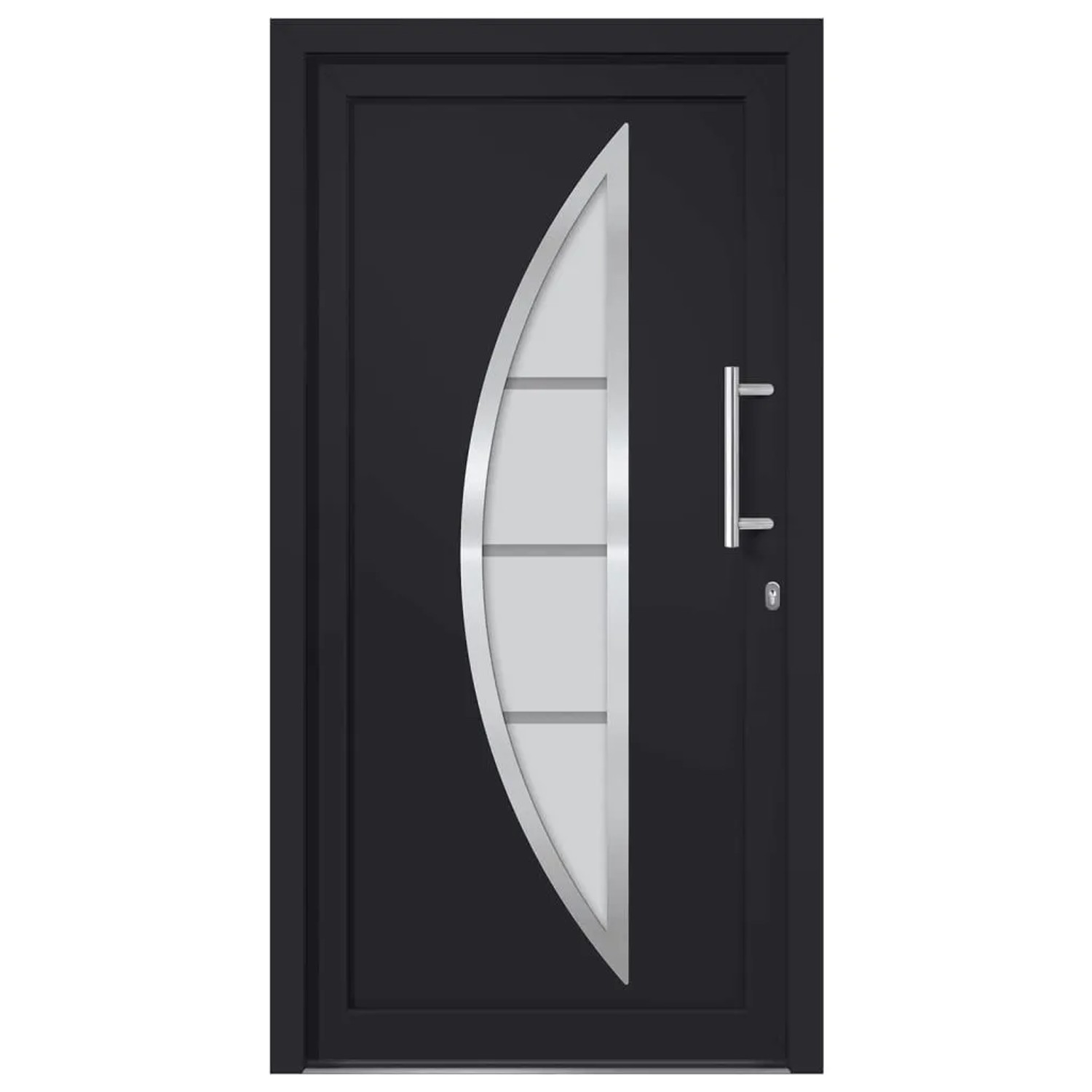 vidaXL Haustür Anthrazit 88x200 cm 279217