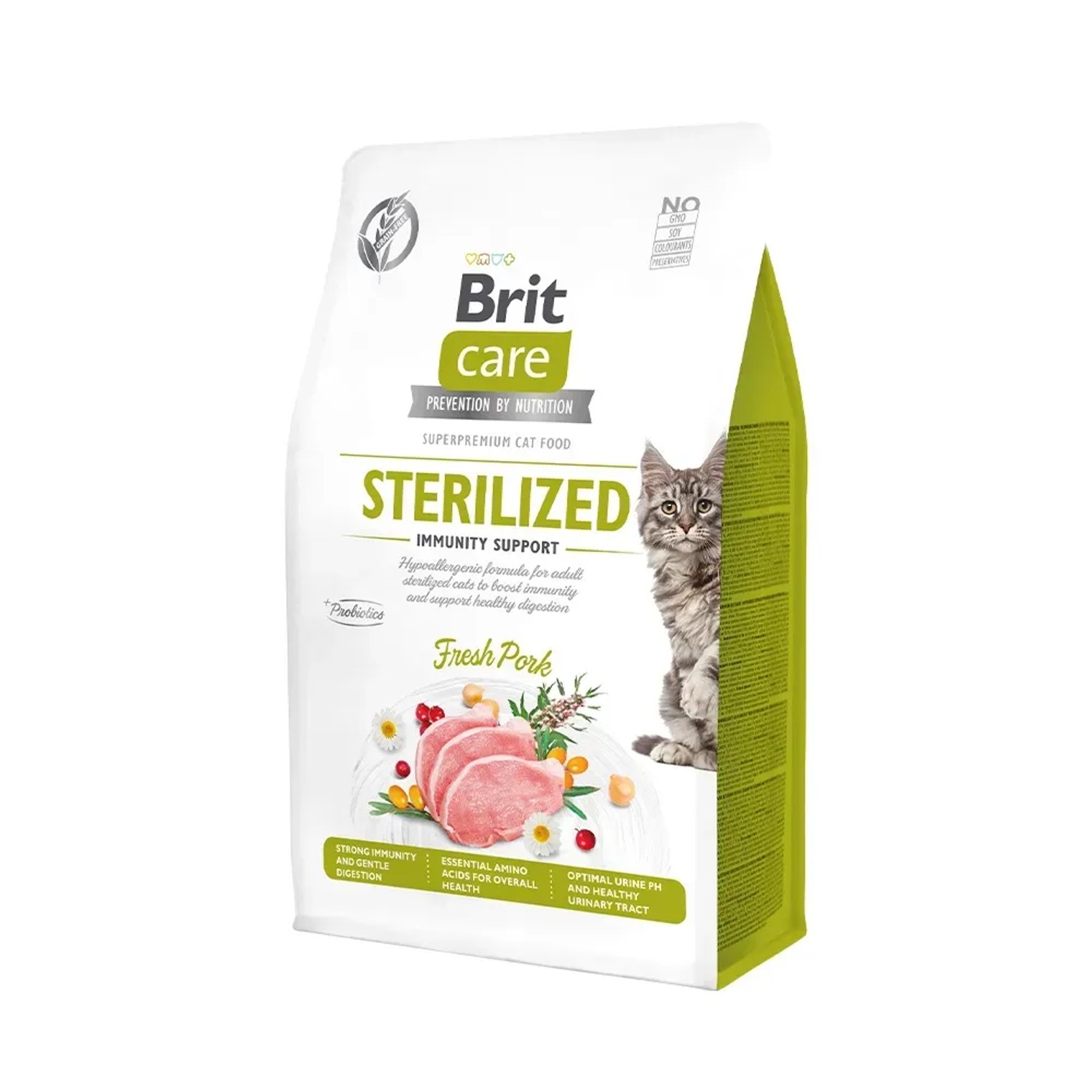 Brit Care Katzen-Trockenfutter Adult Sterilized Immunity Support Pork 400 g  kaufen bei OBI