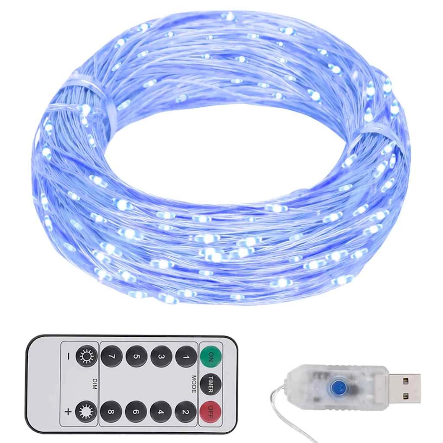 vidaXL LED-Lichterkette mit 150 LEDs Blau 15 m 330052