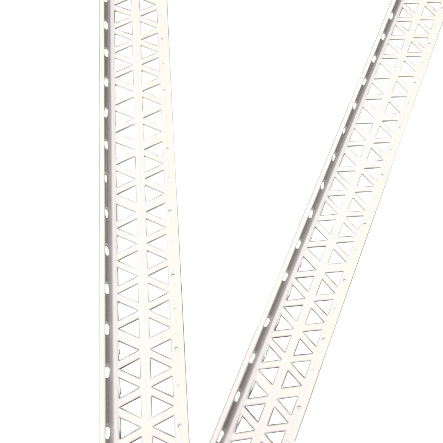 ProfileXXL Eckschutzprofil 2,5m x 40mm x 40mm x 8mm PVC Weiß Putzschiene