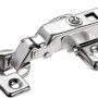 Hettich Mini-Topfscharnier, vorliegend, mit Dämpfung, für Möbel und kleine Türen.