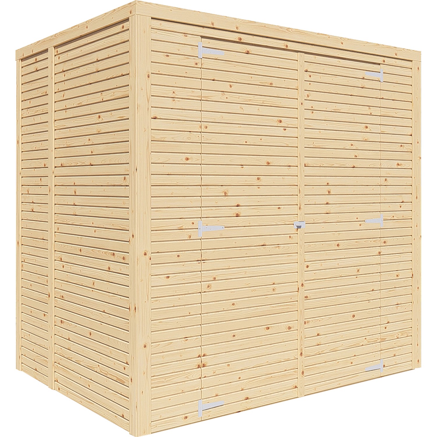Bertilo Holz-Gartenhaus Box 2 Natur 208 cm x 157 cm FSC®
