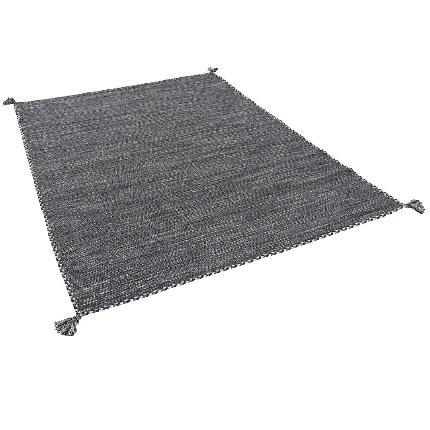 Pergamon Natur Teppich Kelim Prico Anthrazit 200x300cm günstig online kaufen