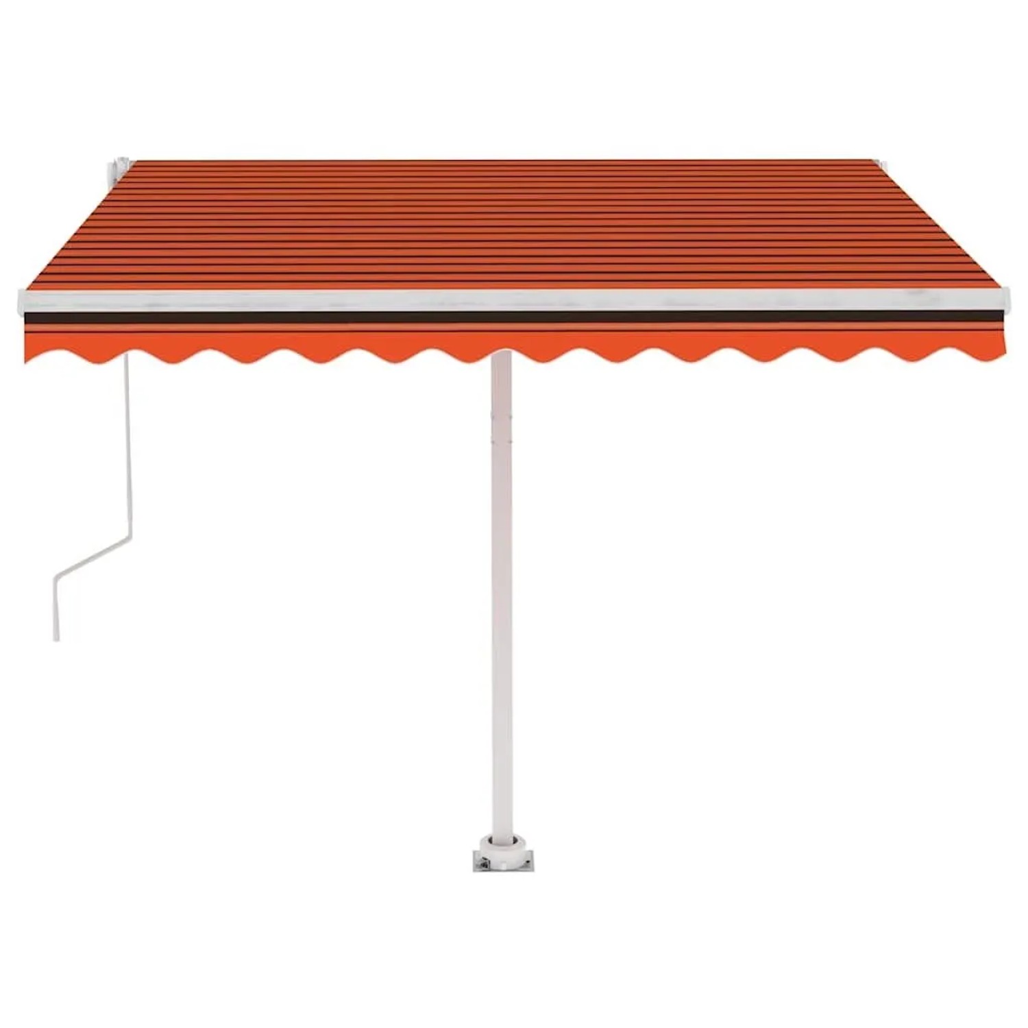 vidaXL Standmarkise Automatisch 300x250 cm Orange/Braun 3069510