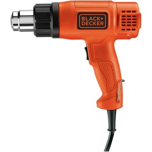 Black+Decker Heißluftgerät KX1650, 1750 W, orange, mit Abschaltautomatik und Metallbügel.