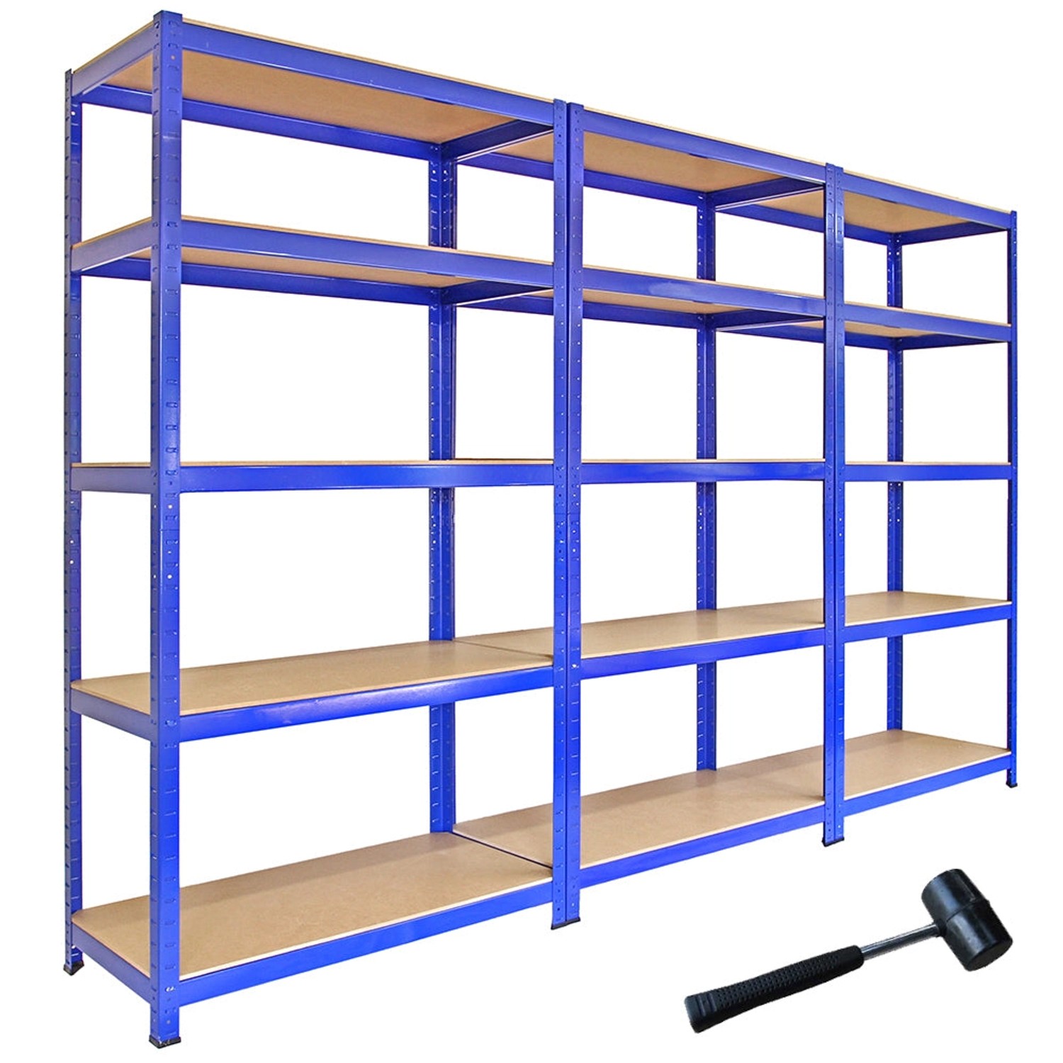 Monstershop 3 x Monster Racking T-Rax 90cm Lagerregal Blau mit Gratis Gummi günstig online kaufen