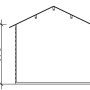 Skan Holz Gartenhaus Porto 3: Schemazeichnung mit Maßen (250x300cm) des Holz-Gartenhauses.