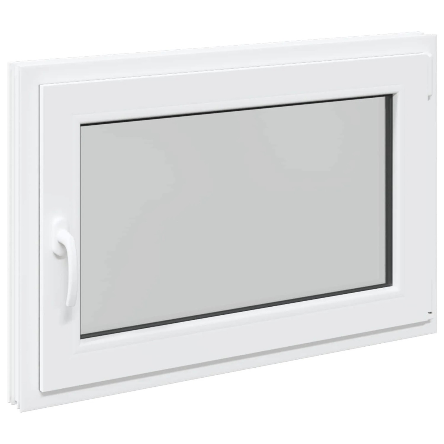 vidaXL Kellerfenster RISOR Weiß 90 x 50 cm PVC und Glas 42047244