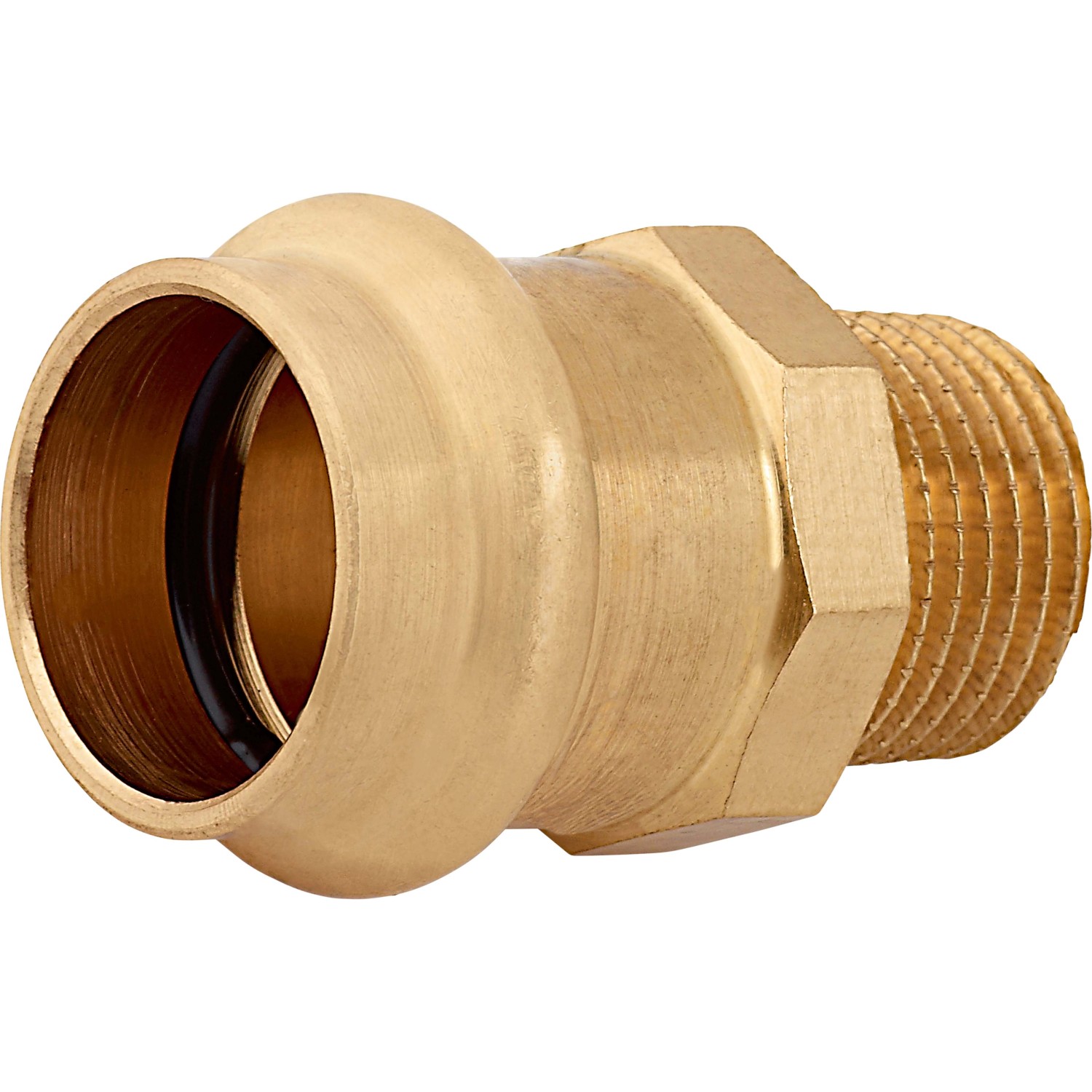 Übergangsnippel Ø 22 mm x 21 mm (R 1/2) Rotguss