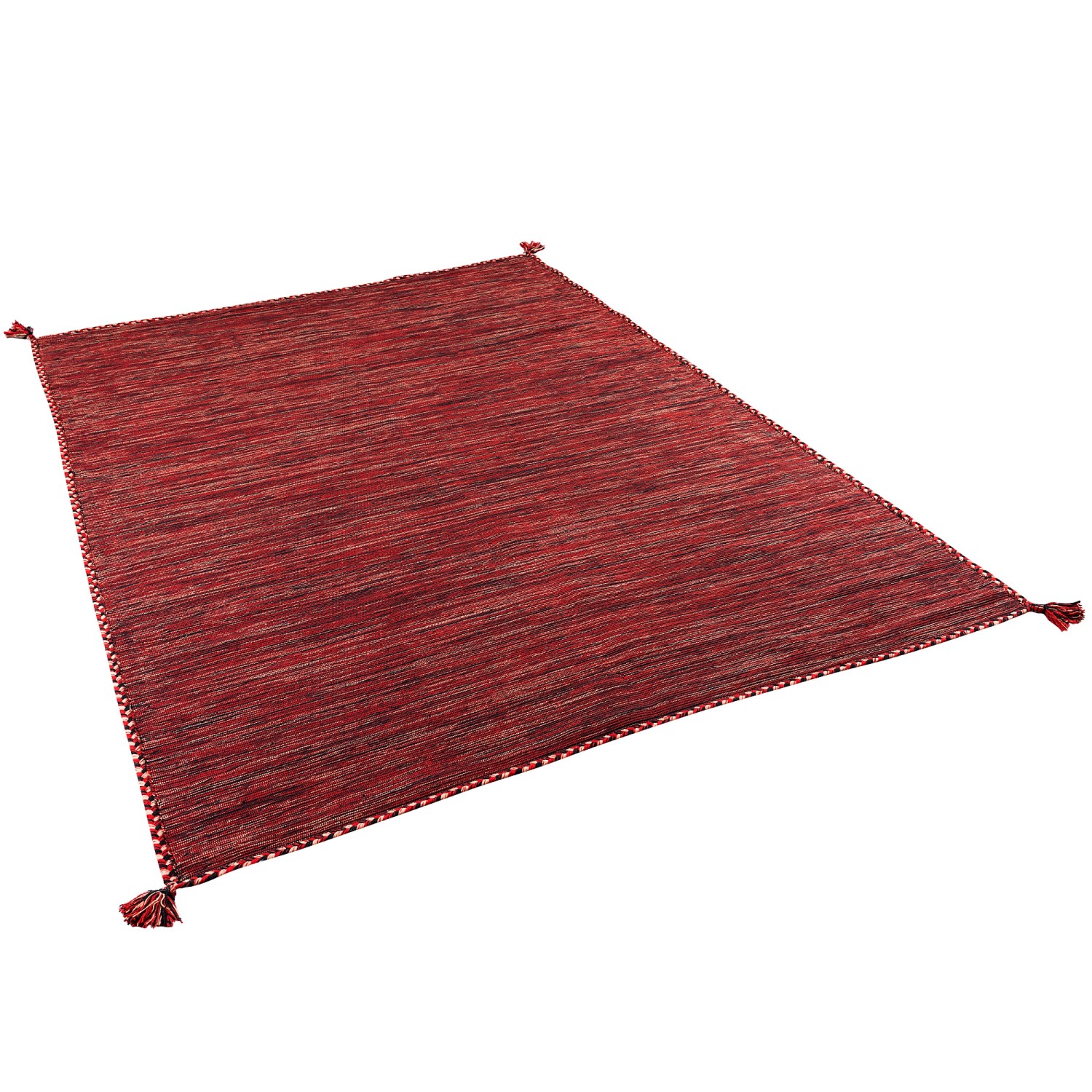 Pergamon Natur Teppich Kelim Prico Rot 70x140cm günstig online kaufen
