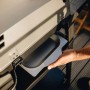 Detailaufnahme des Enders eUrban Pro 2 Elektrogrills mit Trolley, zeigt die Reflektorschale.