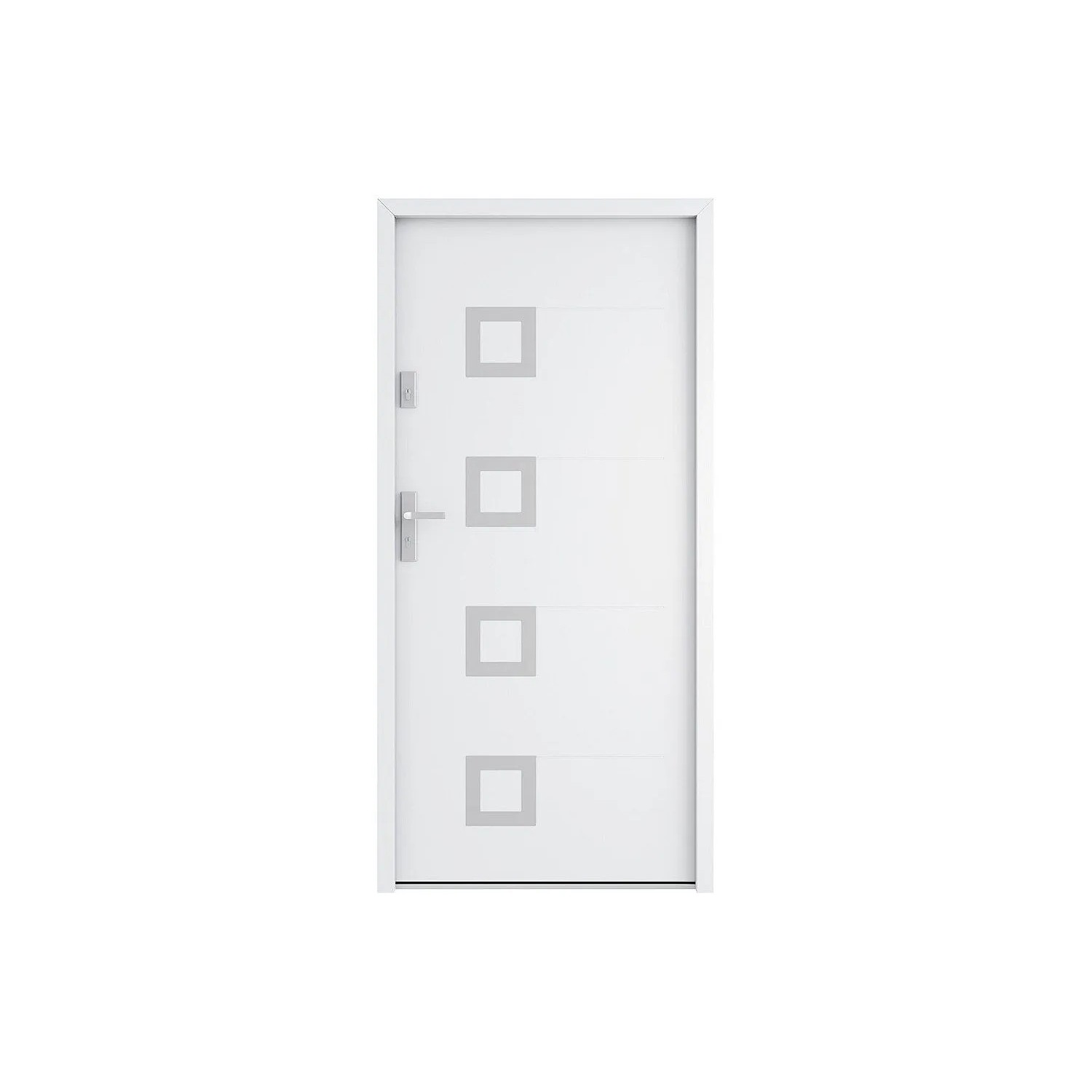 Vente-unique Haustür Tifana Weiß 95 cm