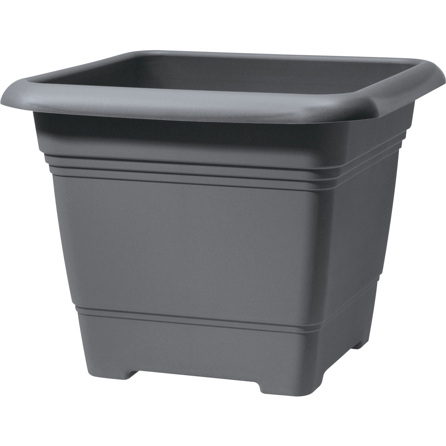 Scheurich Pflanzgefäß Nora 48 cm x 48 cm Metallic Grey