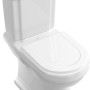 Villeroy & Boch Stand-WC Hommage, Tiefspüler in Weiß, klassisches Design.