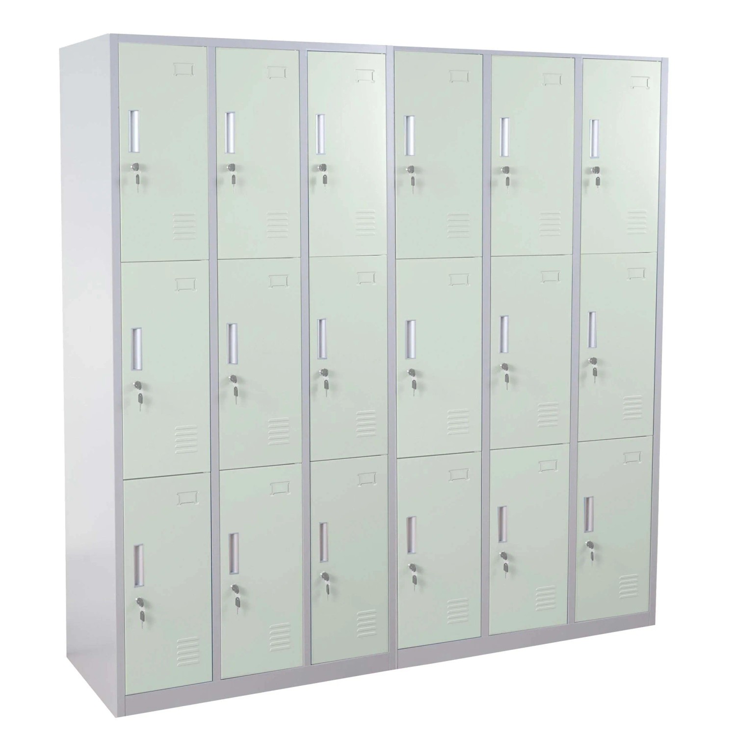 MCW Schließfach Preston T829 Grün 18 Fächer