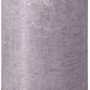 Bolsius Rustik-Kerze Shine, 19 cm, Gefrorener Lavendel. Stumpenkerze für gemütliche Atmosphäre.