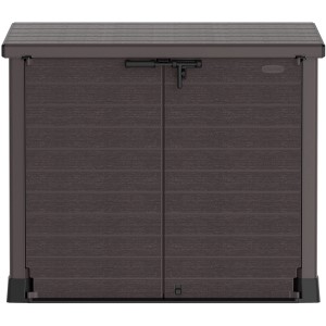 Duramax StoreAway 1200L Universalbox, braun. Aufbewahrungsbox für Garten, Terrasse oder Garage.
