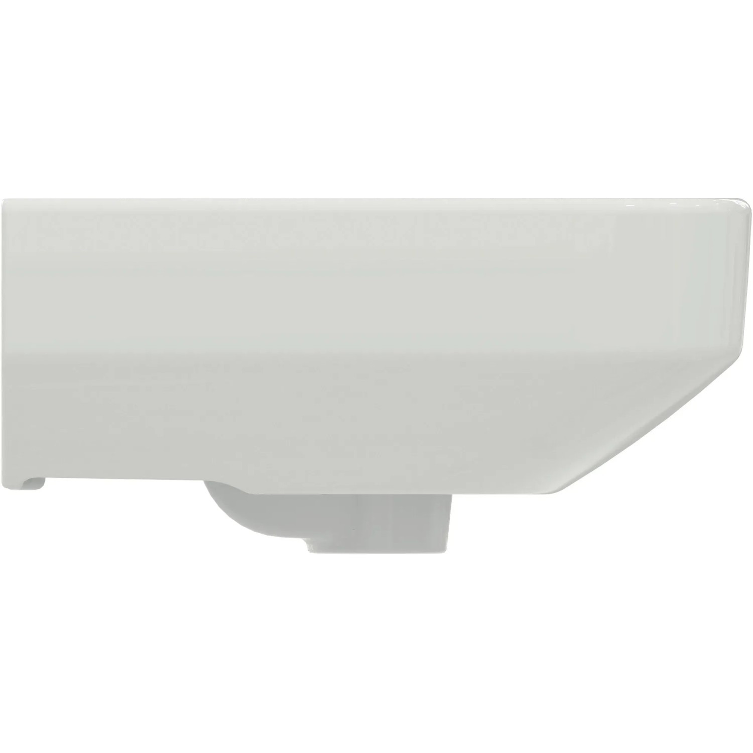 Ideal Standard i.life S Handwaschbecken, 55 cm, Weiß, Seitenansicht.