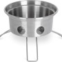 Petromax Feuerkanne Edelstahl (0,75 l) Feuerschale mit Füßen für Grillutensilien.