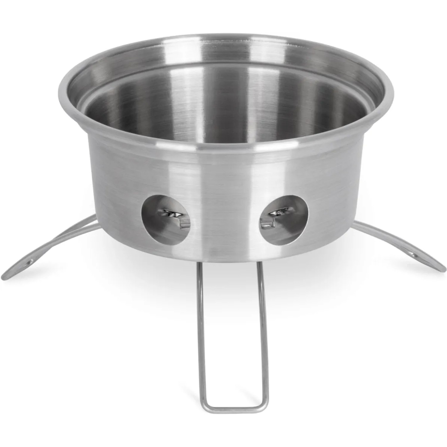 Petromax Feuerkanne Edelstahl (0,75 l) Feuerschale mit Füßen für Grillutensilien.
