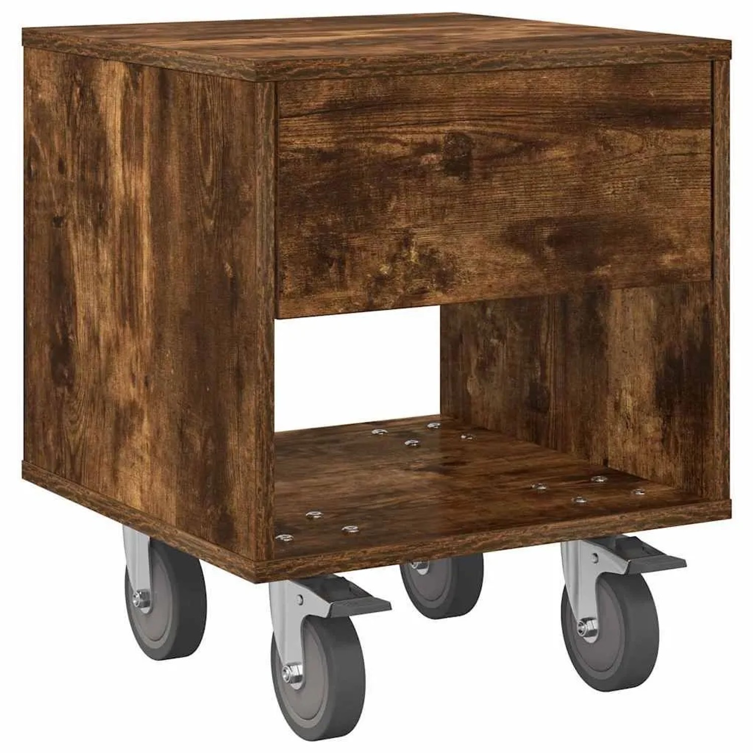 vidaXL Nachttisch Geräucherte Eiche 40,5 x 40 x 48 cm Holzwerkstoff 891064 günstig online kaufen