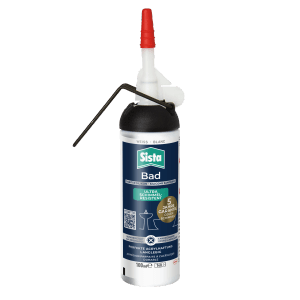 Sista Silikon Bad Sanitär, ultraschimmelresistent, 100ml Spender, weiß.