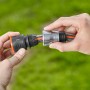 Gardena Premium Wasserstop: Schlauchkupplung mit Wasserstopp Funktion für 13-16mm Gartenschläuche.