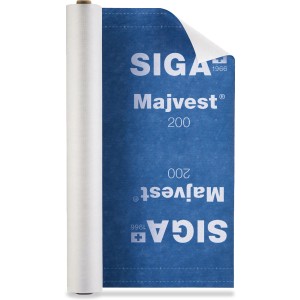 Siga Majvest Fassadenbahn Rolle, 1,5 m x 50 m, für winddichte Gebäudehülle.