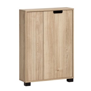 Schildmeyer Unterschrank Emmik U 600 in Eiche mit zwei Türen und Griffausschnitt.
