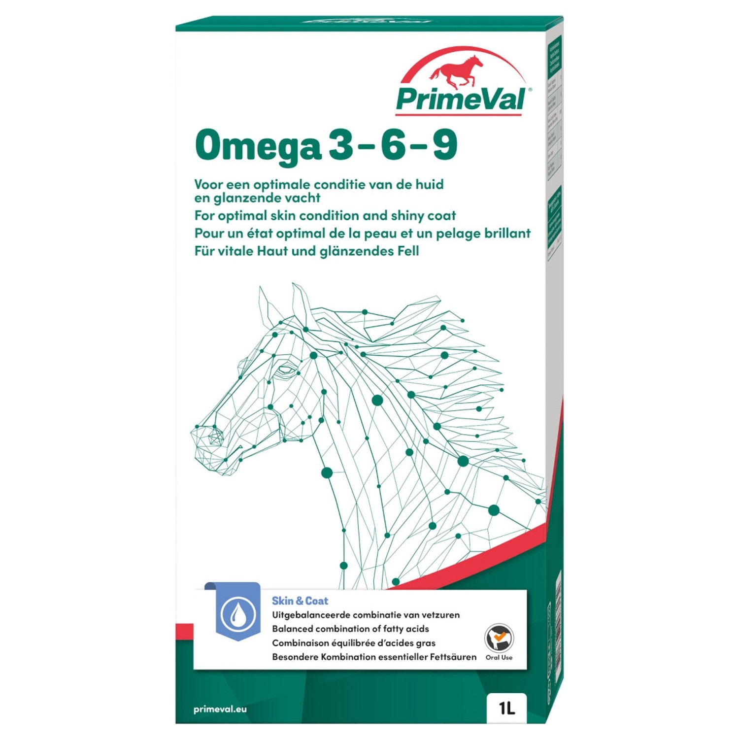 PrimeVal Omega 3-6-9 für Pferde 1 Liter