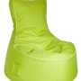 Grüner Sitting Point Sessel Swing, 300 l, mit Seitentasche. Bequemer Sitzsack für Innen und Außen.